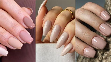 uñas naturales nude|Diseños nude uñas